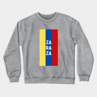 Zaraza City in Venezuelan Flag Colors Vertical Crewneck Sweatshirt